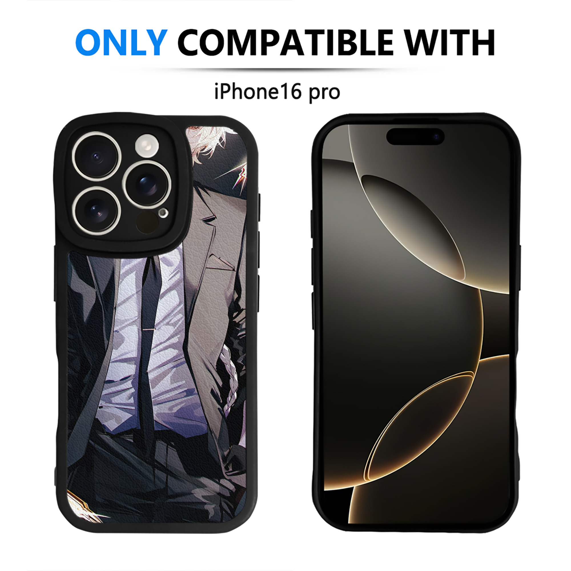 （画像用） 文豪ストレイドッグス Bungo Stray Dogs 【iPhone 16シリーズ対応】シリコンスマホケース（レザー調） 材質：シリコン